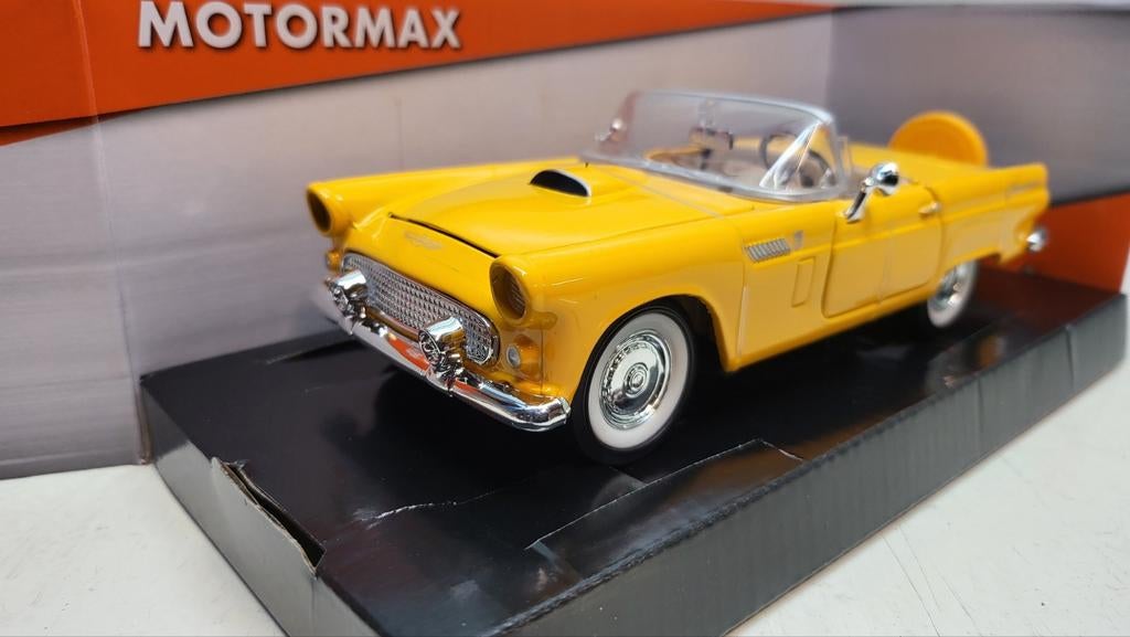 Ford Thunderbird, donkergeel, 1956 1:24, Ophalen of Verzenden, Nieuw, Overige merken