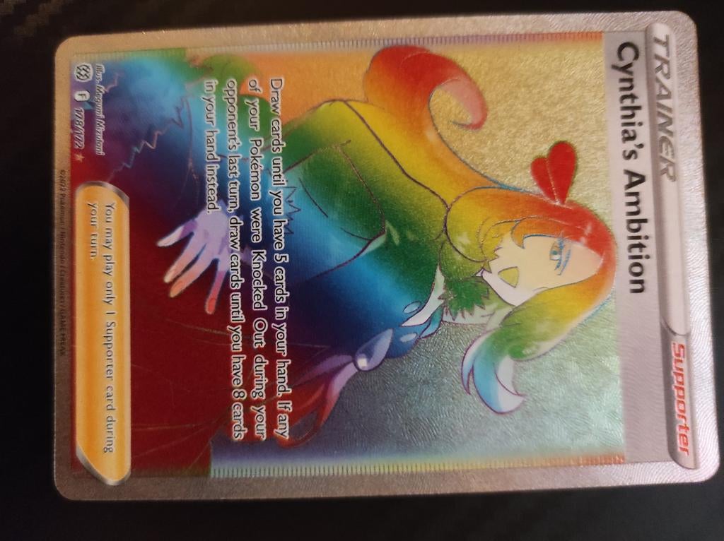 Cynthia's ambition secret rare Rainbow 178/172, Ophalen of Verzenden, Nieuw, Speelkaart(en)