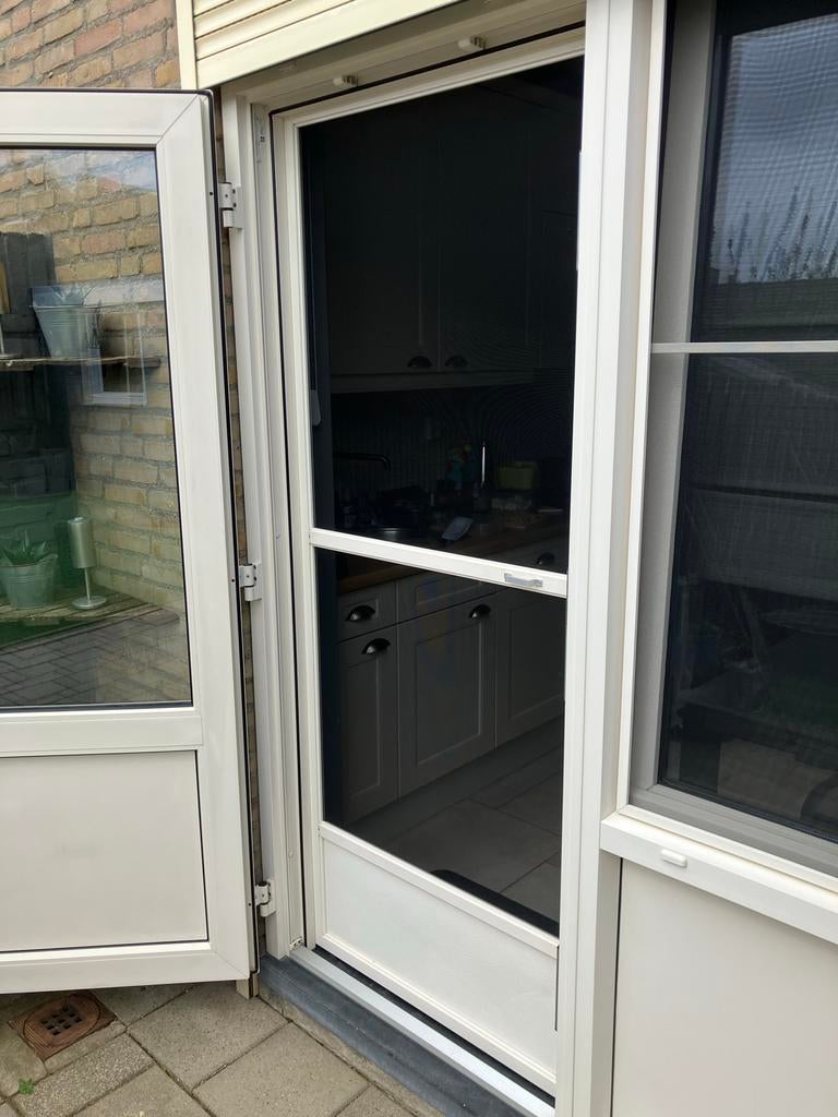 Hordeur voor Buitendeur - Zeer goede staat, Ophalen, Kunststof, 80 tot 100 cm, Hordeur