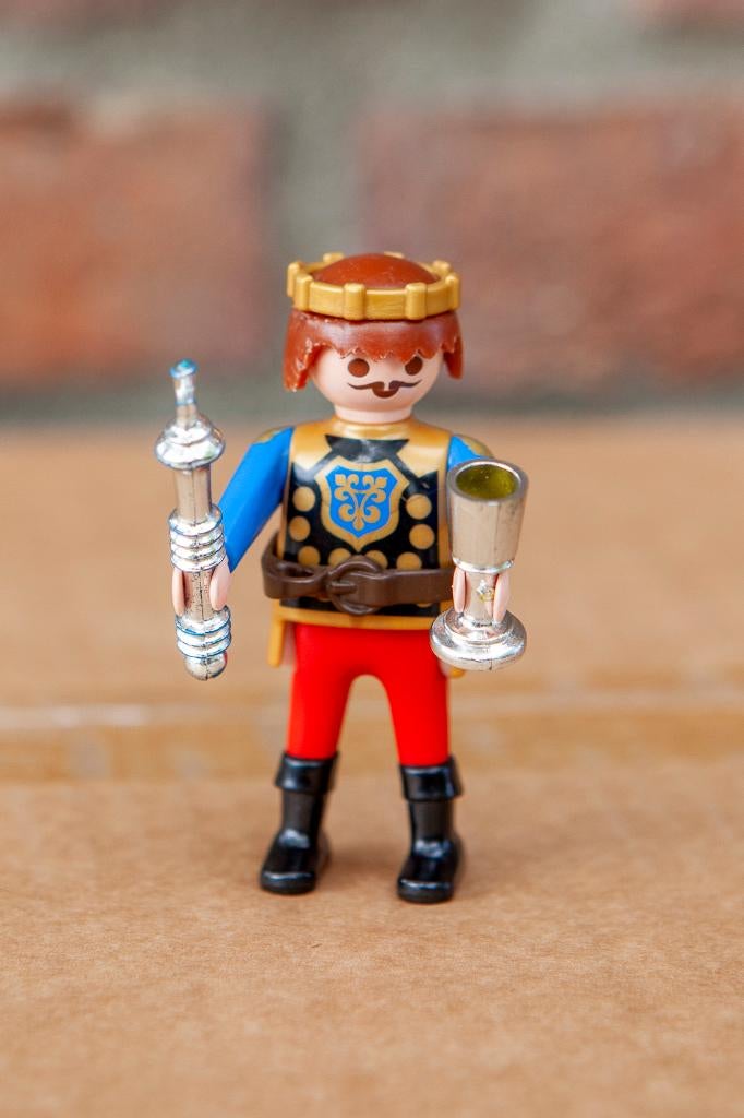Playmobil Koning met beker, Ophalen of Verzenden, Zo goed als nieuw, Los playmobil