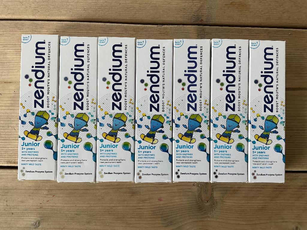 Zendium tandpasta 5+ (7 tubes), Sieraden, Tassen en Uiterlijk, Uiterlijk | Mondverzorging, Ophalen of Verzenden, Nieuw, Tandpasta