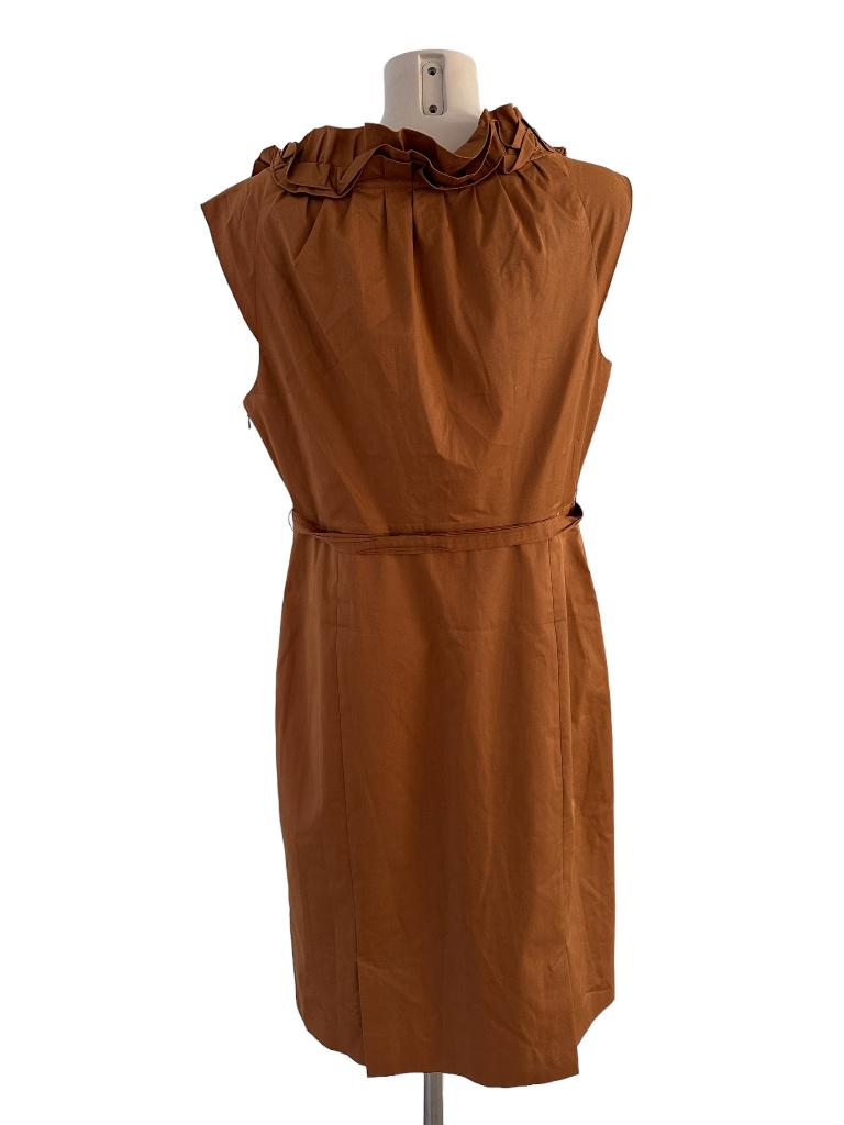 Elie Tahari jurk XL, Kleding | Dames, Bruin, Maat 46/48 (XL) of groter, Ophalen of Verzenden, Zo goed als nieuw