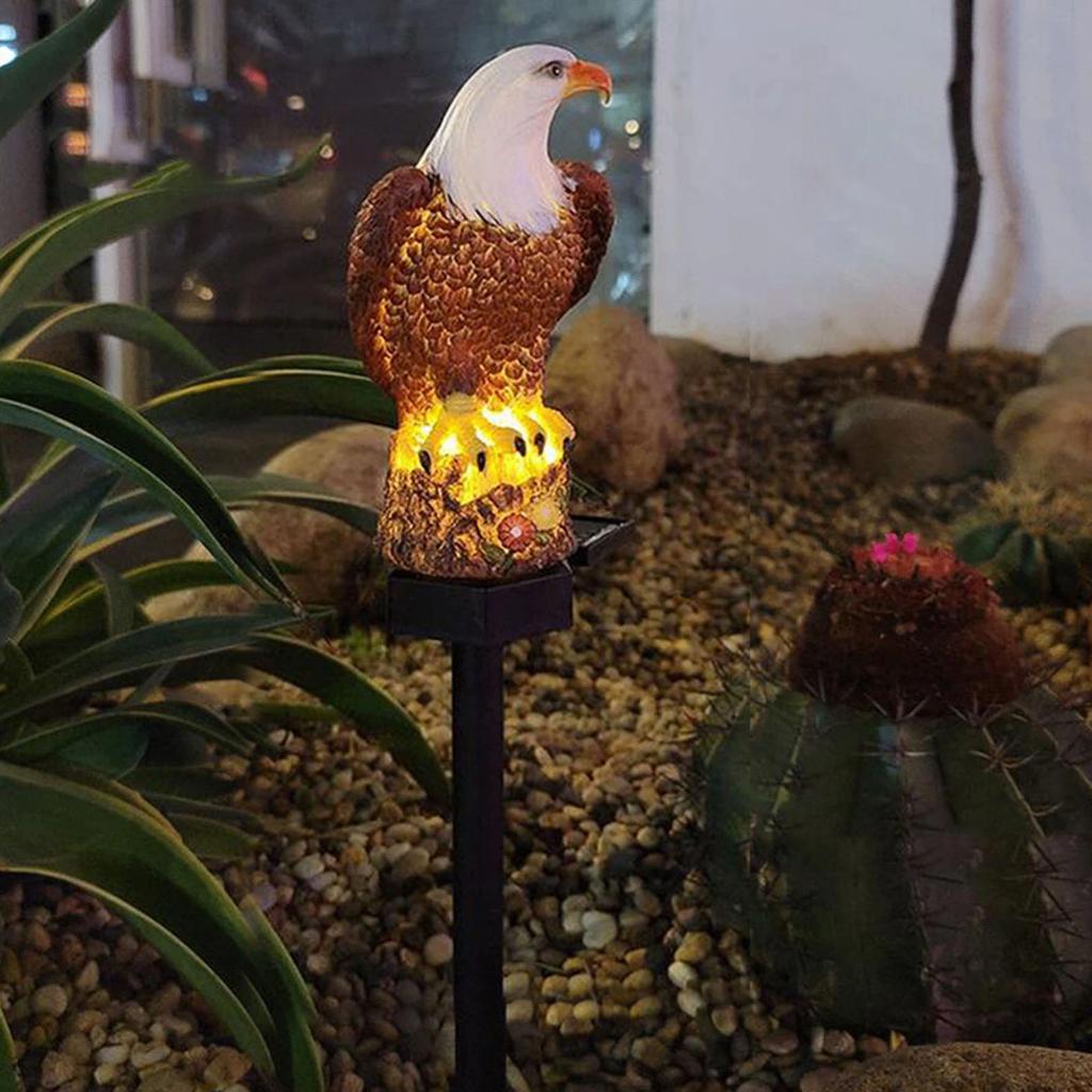 Lichtgevende Adelaar / Tuin Decoratie Solar Lamp Vogel Beeld, Tuin en Terras, Tuinbeelden, Verzenden, Nieuw, Kunststof, Dierenbeeld