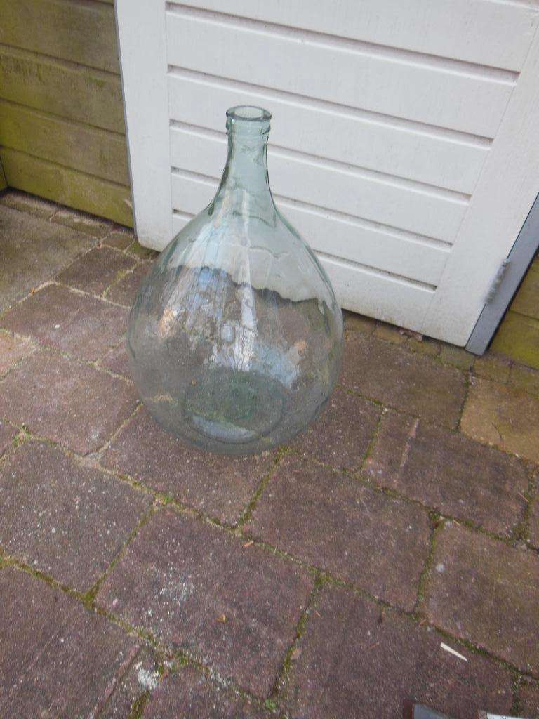 SIERFLES  GLAS  45 cm  hoog /40 cm  rond, Gebruikt, Overige kleuren, Ophalen of Verzenden, Glas