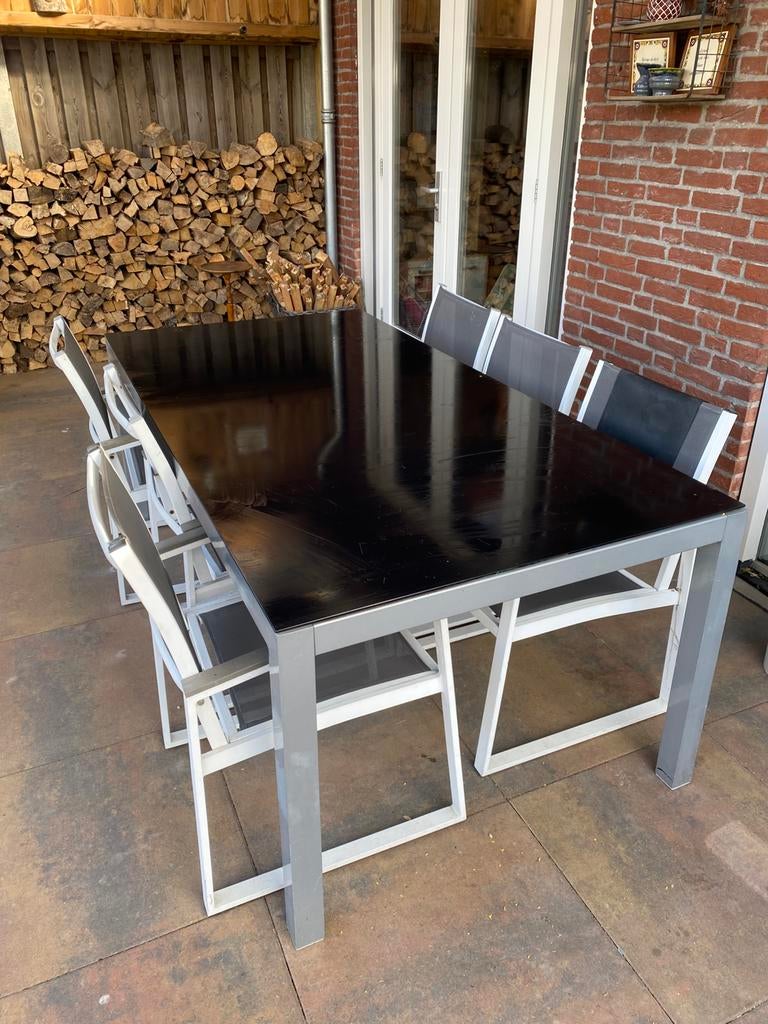 Tuintafel 200x100, Ophalen, Zo goed als nieuw, Aluminium