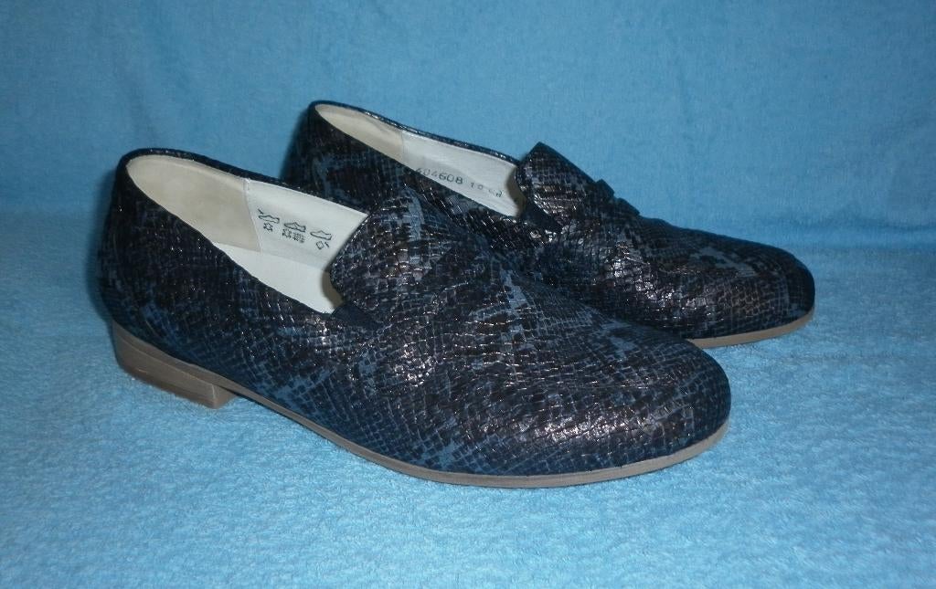 instappers met laag hakje maat: 38 merk :Waldlaufe, Kleding | Dames, Waldlaufer, Blauw, Instappers, Ophalen of Verzenden