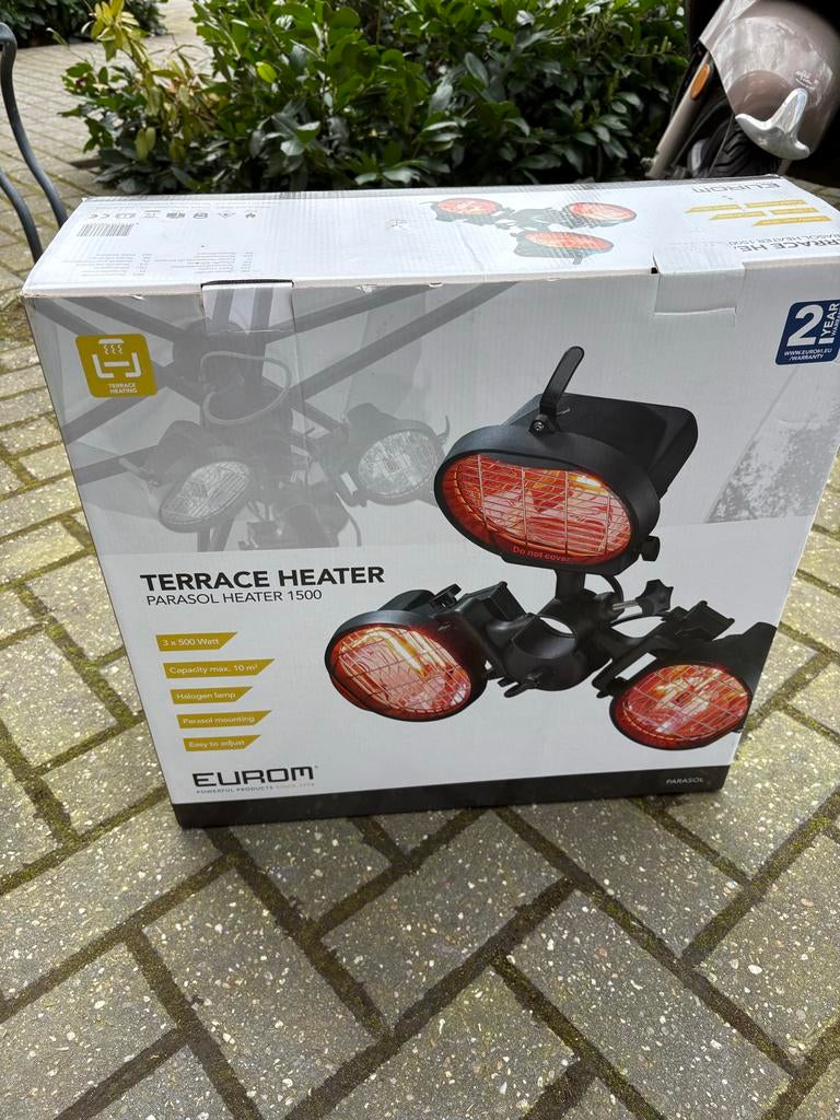 Eurom parasol heater te huur, Ophalen, Gebruikt, Elektrisch, Parasol