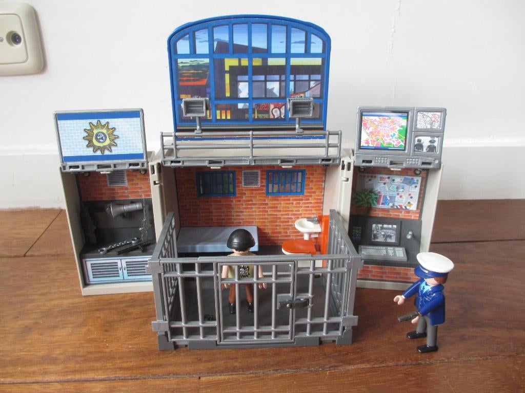 Playmobil City Action 5421: Politie Politiebureau speelbox, Ophalen of Verzenden, Zo goed als nieuw, Complete set