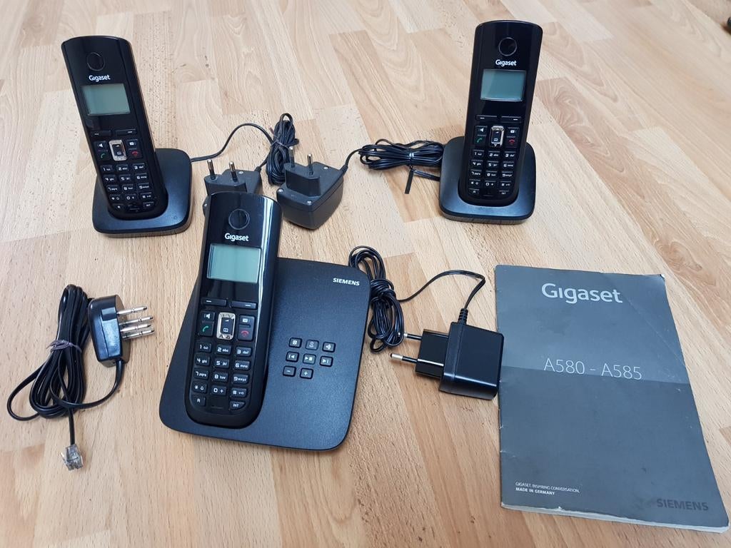 Gigaset A510A Trio DECT draadloze telefoons, Ophalen of Verzenden