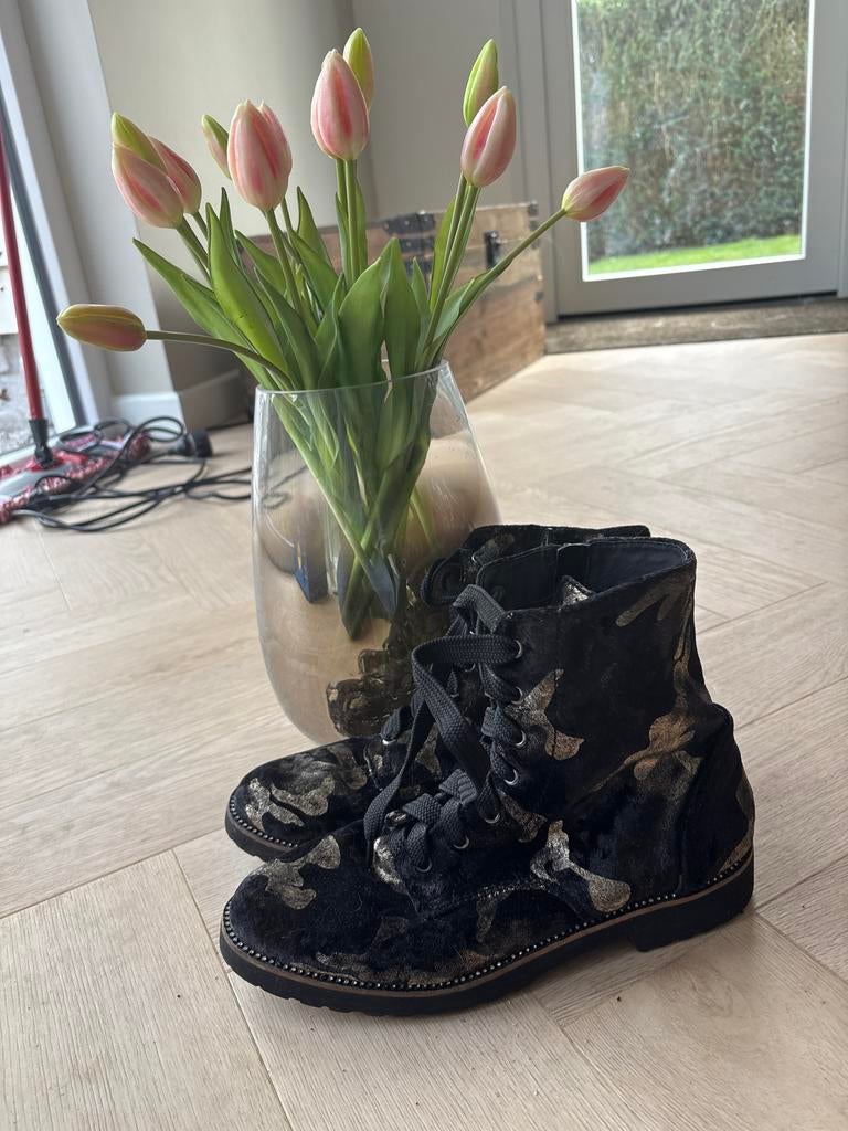 La Strada laarzen maat 40 - Zwart goud, Ophalen of Verzenden, Zwart