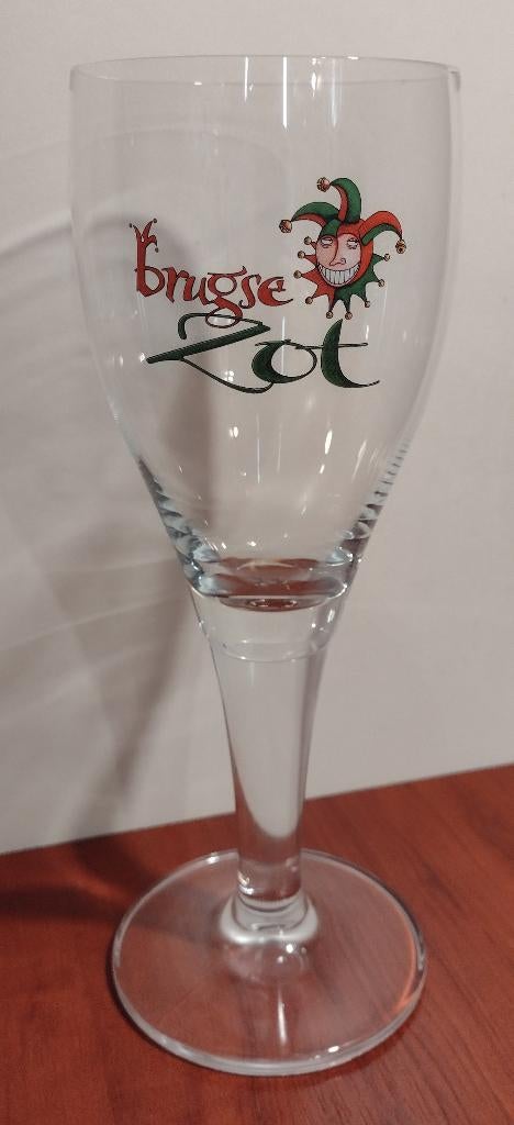 Brugse Zot bierglas 33cl., Ophalen of Verzenden, Gebruikt, Glas of Glazen, Overige merken