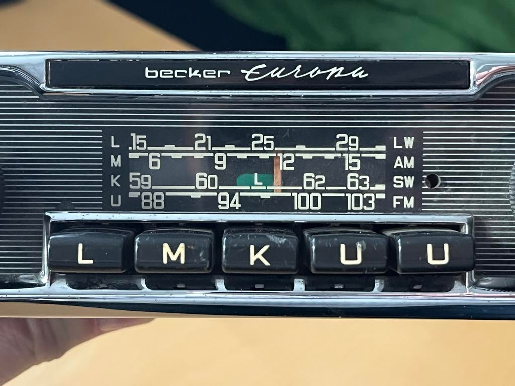 Becker Europa autoradio - Vintage klassieker, Ophalen, Gebruikt