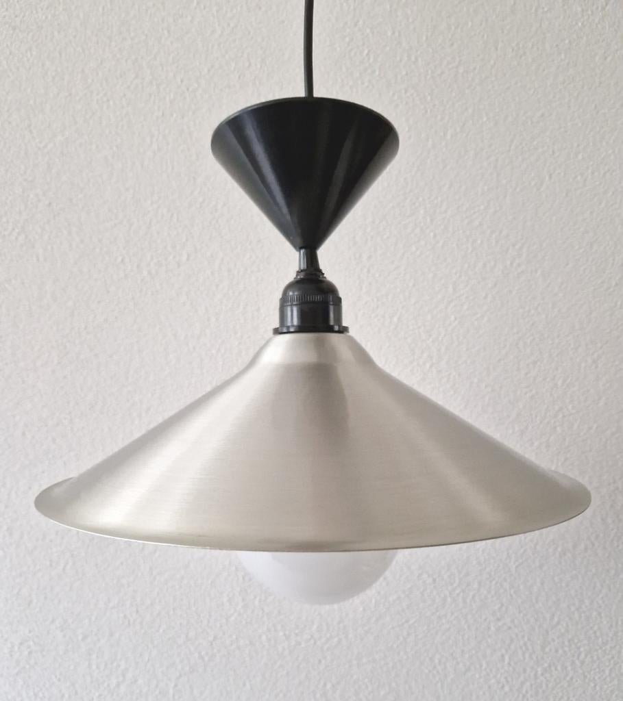Vintage Ikea aluminium hanglamp model Lyra 1980., Ophalen of Verzenden, Zo goed als nieuw, Retro, Minder dan 50 cm