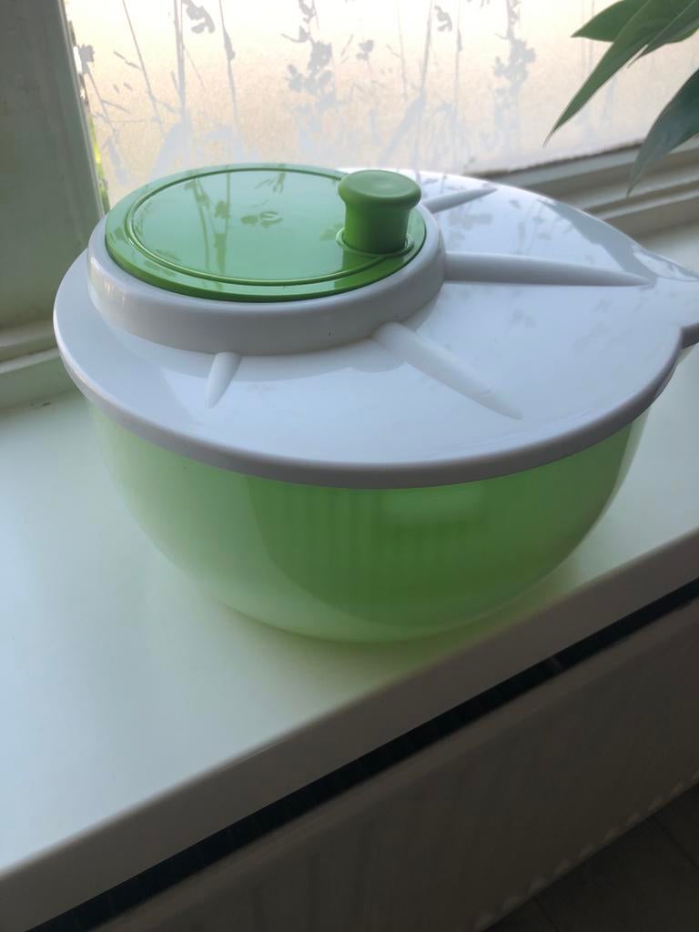 Sla centrifuge groen en wit, Kunststof, Ophalen of Verzenden, Meerkleurig, Overige typen