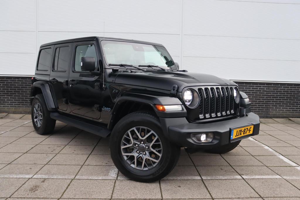 Jeep Wrangler Unlimited 4xe 380 80th Anniversary * Stoel-Stu, Automaat, 4 cilinders, Cabriolet, Bedrijf