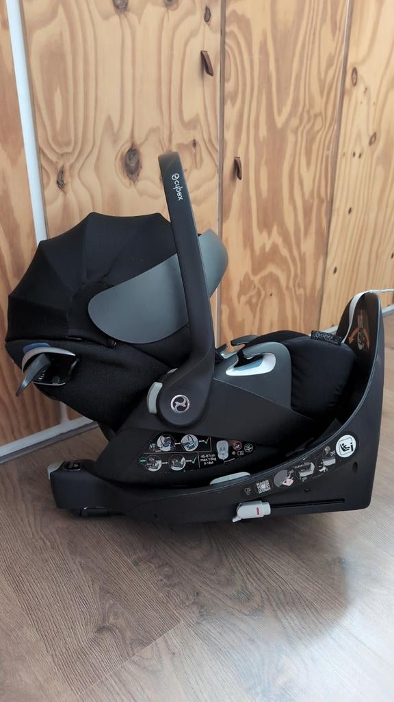 Cybex Base Cloud Z/Sirona Z Black + CLOUD Z I-SIZE, Kinderen en Baby's, Autostoeltjes, Gebruikt, Isofix, 0 t/m 13 kg, Slaapstand