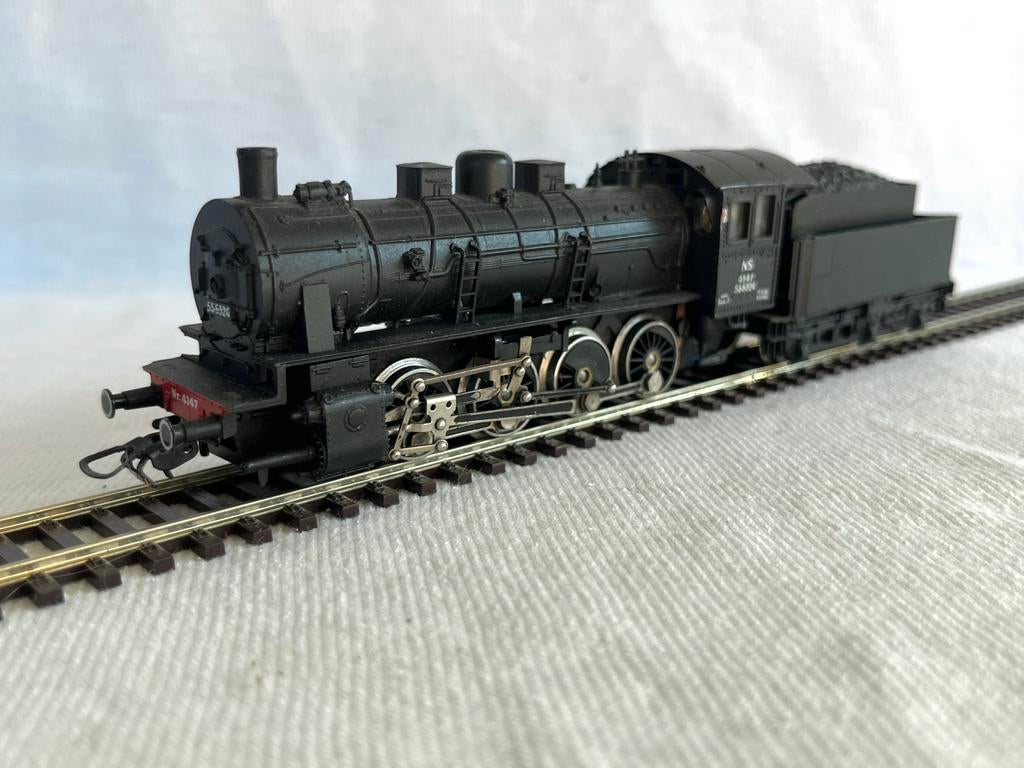 Piko 5/6323 NS 4147 stoomlocomotief met tender H0, Gebruikt, Analoog, Gelijkstroom, Locomotief