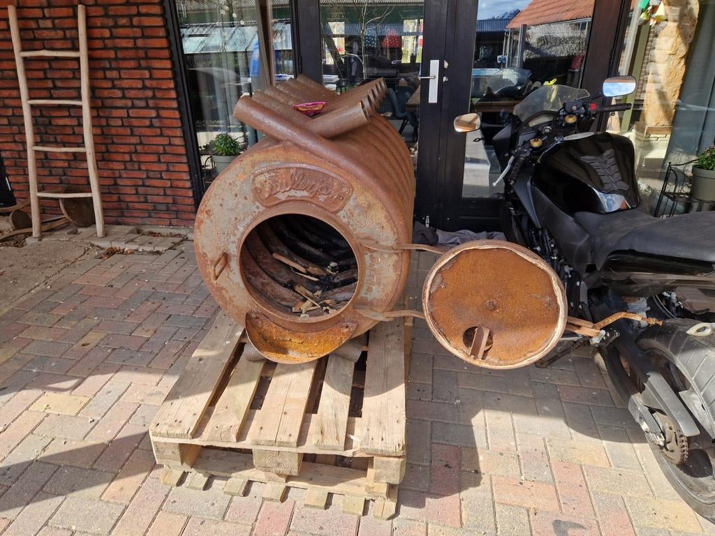 Houtkachel Buller Jan 30kW, Ophalen, Gebruikt, Houtkachel, Vrijstaand