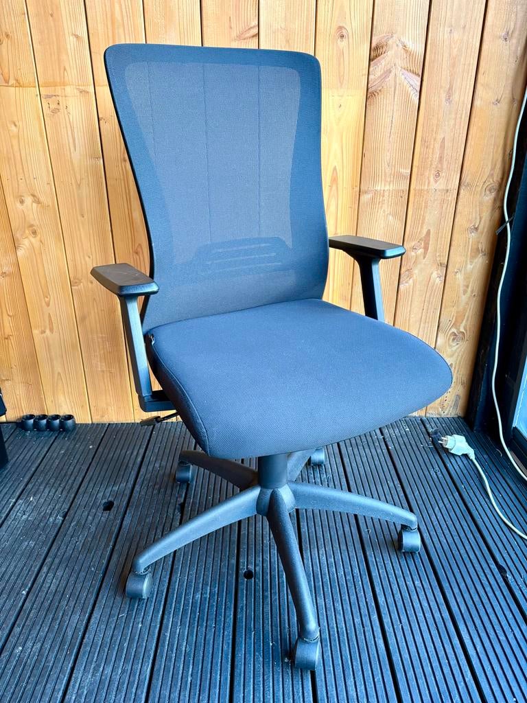 LifeGoods Ergonomische Bureaustoel - Zwart, Zwart, Ophalen of Verzenden, Zo goed als nieuw, Bureaustoel