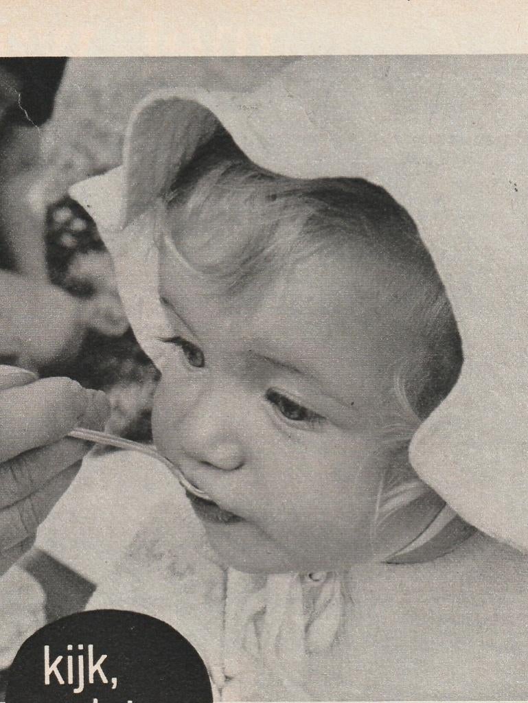 Retro reclame 1968 Roosvicee siroop baby zonnehoedje, Verzamelen, Retro, Verzenden, Overige typen