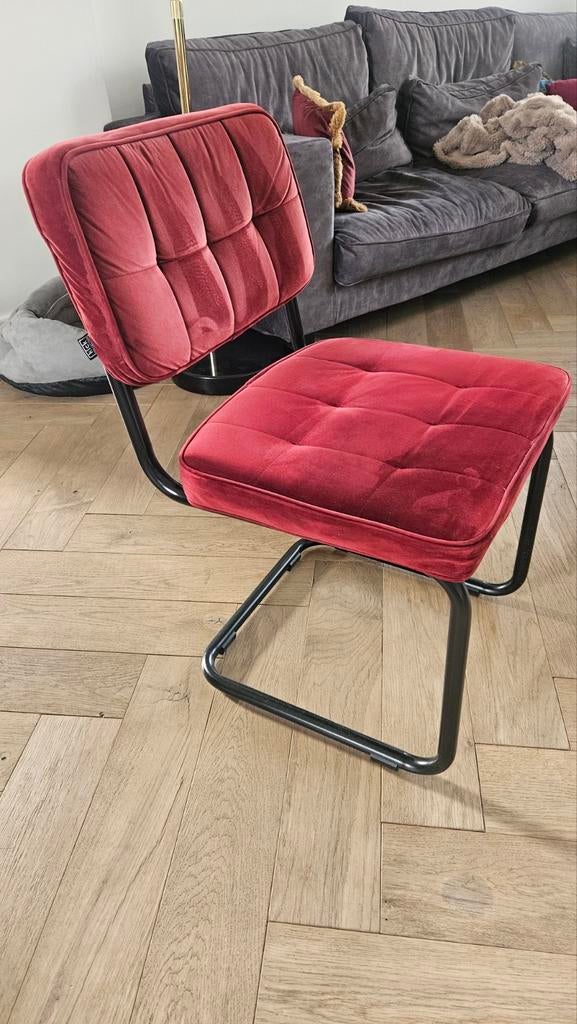 Eetkamerstoel, Ophalen of Verzenden, Gebruikt, Rood, Vijf, Zes of meer stoelen