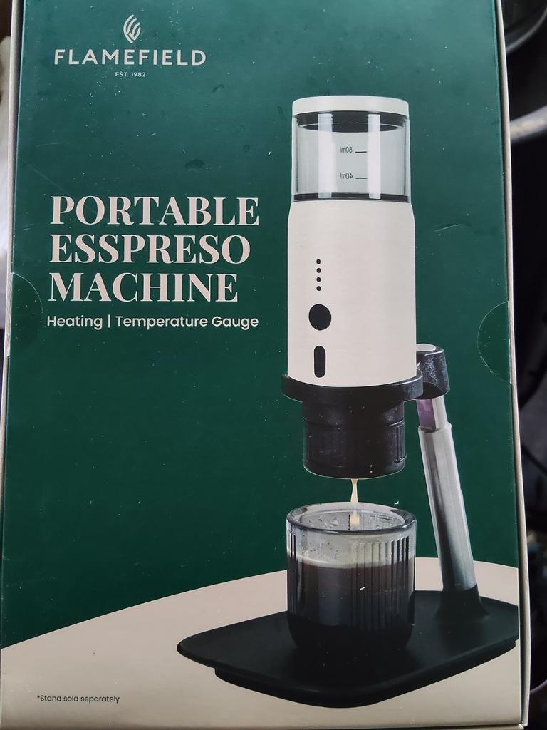 Flamefield Draagbare Espressomachine - Nieuw, Espresso apparaat, Nieuw, Ophalen of Verzenden, 1 kopje