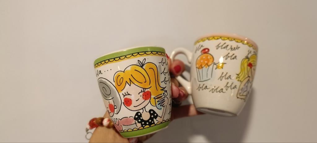 Twee Blond bekers, Gebruikt, Blond Amsterdam, Ophalen of Verzenden, Kop(pen) en/of Schotel(s)