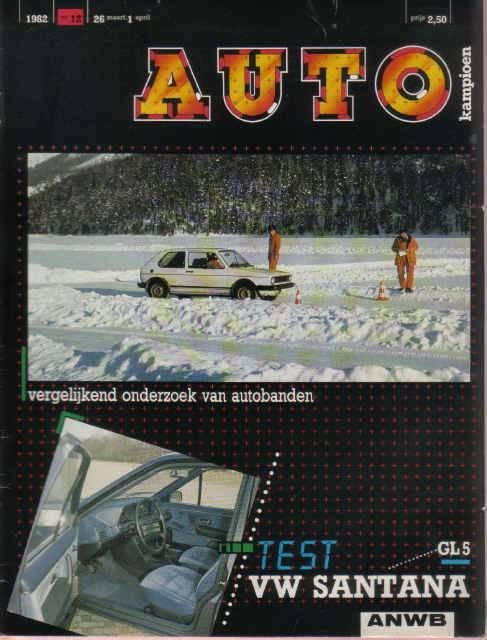 Autokampioen 12 1982 : VW Santana GL 5 - Ford Escort, Ophalen of Verzenden, Gelezen, Algemeen