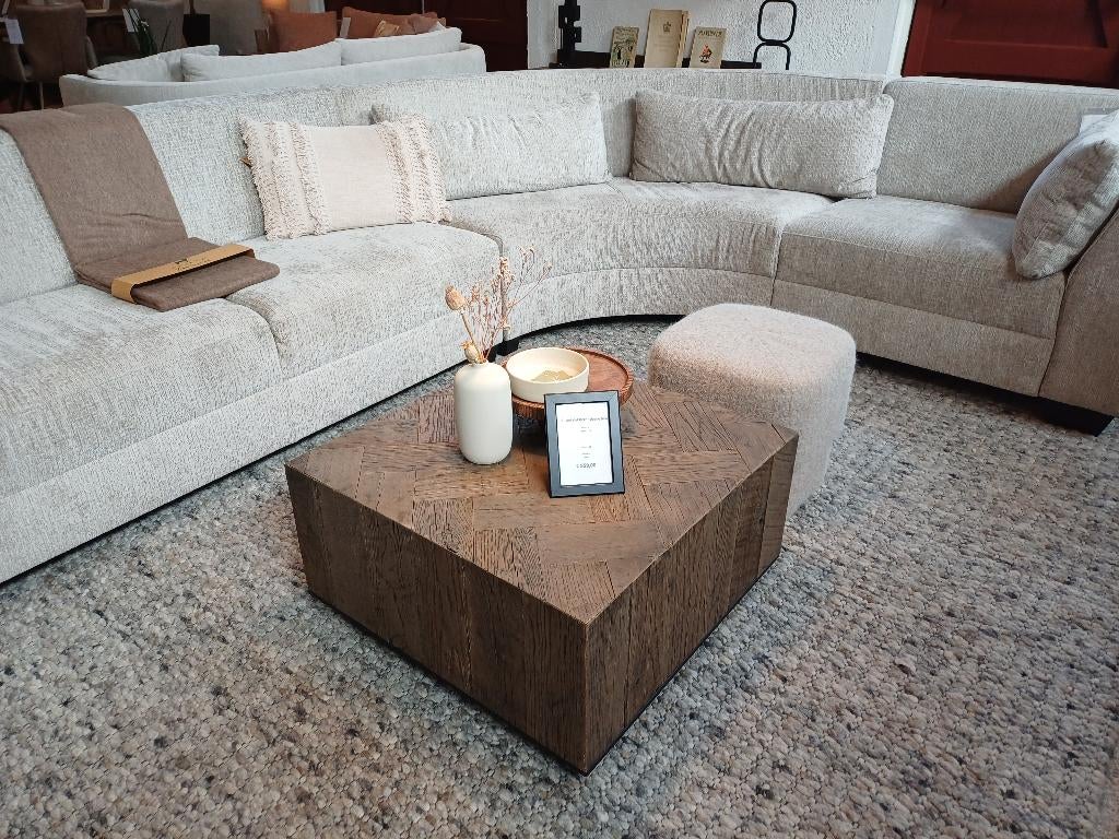 Salontafelblok Herringbone eiken, Ophalen, O, 50 tot 100 cm, O