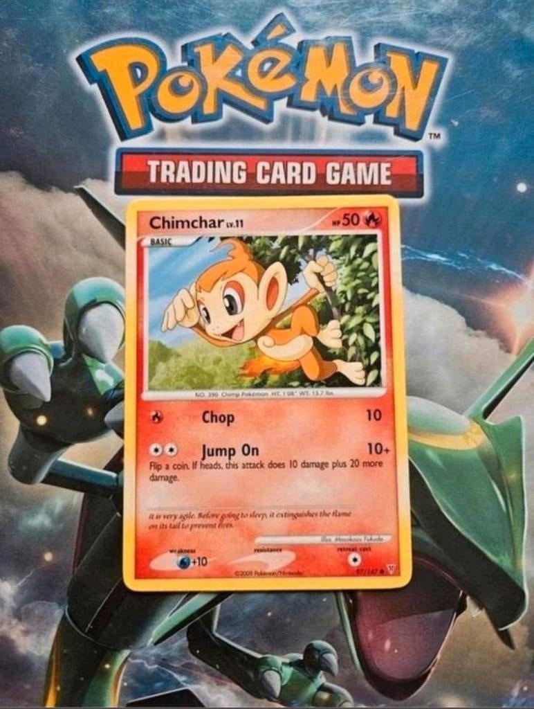 Chimchar 97/147 Supreme Victors pokemon kaart, Ophalen of Verzenden, Zo goed als nieuw, Losse kaart