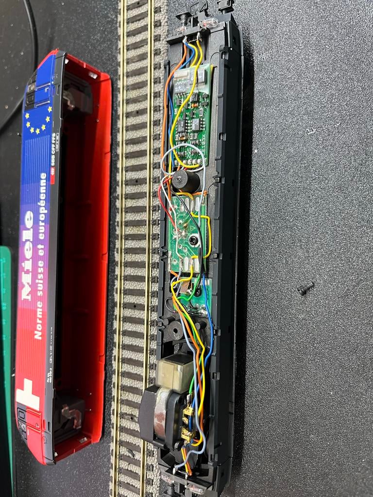 Marklin HAMO lok met oude Lenz decoder, Hobby en Vrije tijd, Modeltreinen | H0, Gebruikt, Ophalen of Verzenden, Märklin, Gelijkstroom