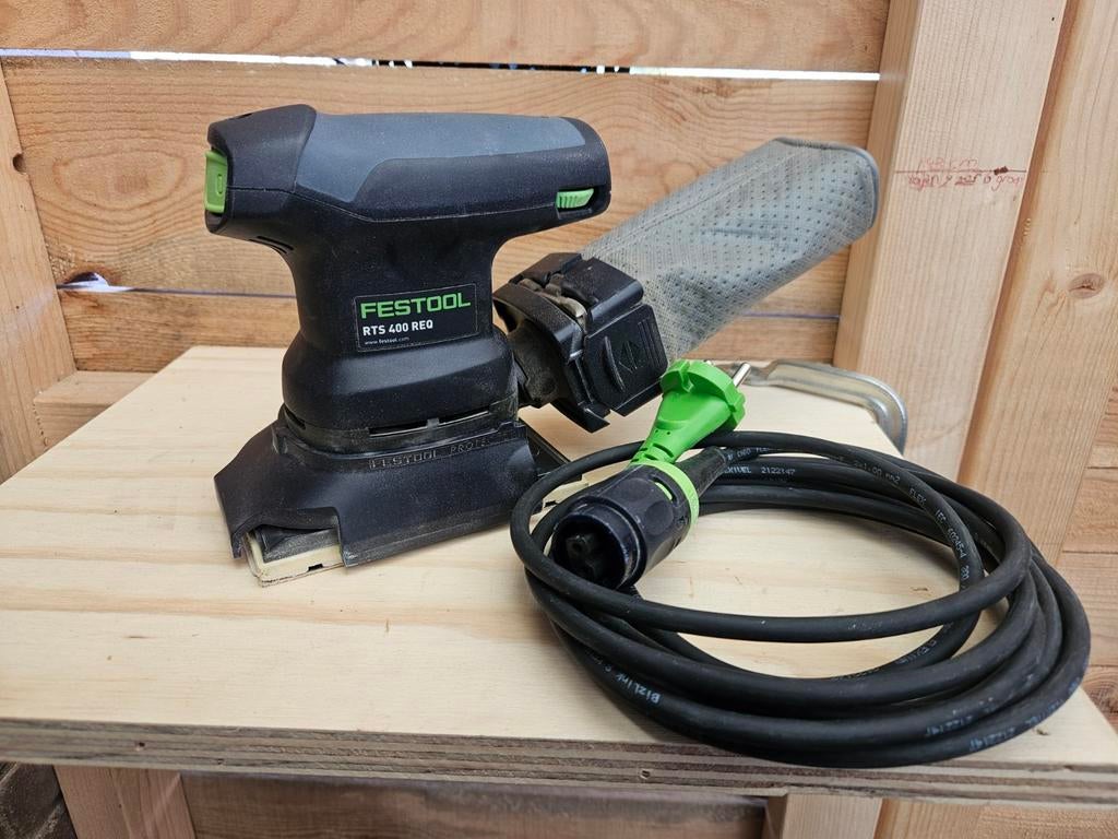 Festool RTS 400 REQ schuurmachine, Ophalen of Verzenden, Zo goed als nieuw, Minder dan 600 watt, Vlakschuurmachine