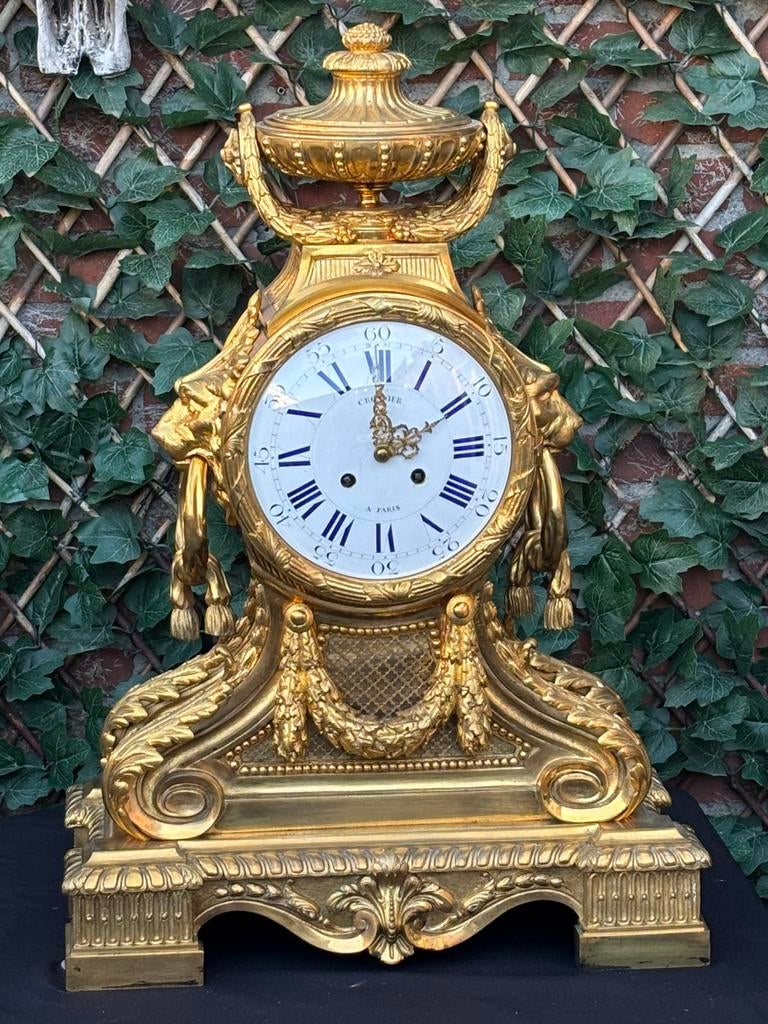 Brons vergulde klok, Ophalen of Verzenden