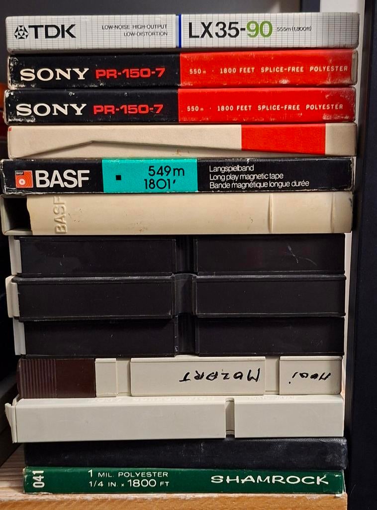 Partij diverse magneetbanden (TDK, Sony, BASF, Shamrock), Audio, Tv en Foto, Bandrecorders, Ophalen of Verzenden