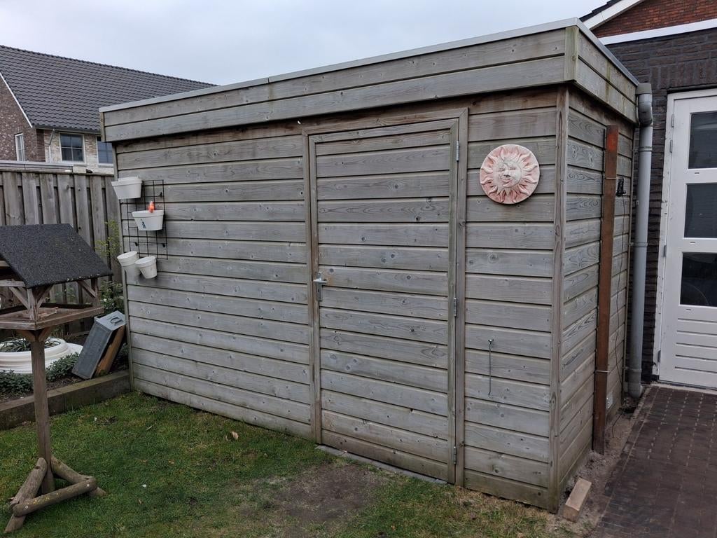 Schuur tuinhuis 3,50x2,80x2,30, Ophalen, Gebruikt