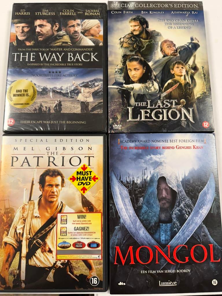 8 stuks Avontuur DVD's oa Patriot, Gangs of New York NL-DVD, Vanaf 12 jaar, Ophalen of Verzenden, Zo goed als nieuw, Boxset
