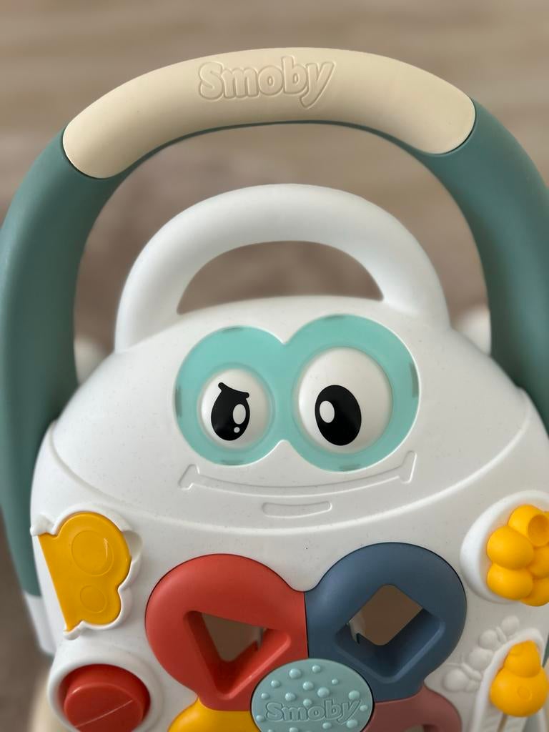 Smoby 2-in-1 Loopwagen en Activiteitentafel, Ophalen, Zo goed als nieuw, Overige typen, Met wieltjes