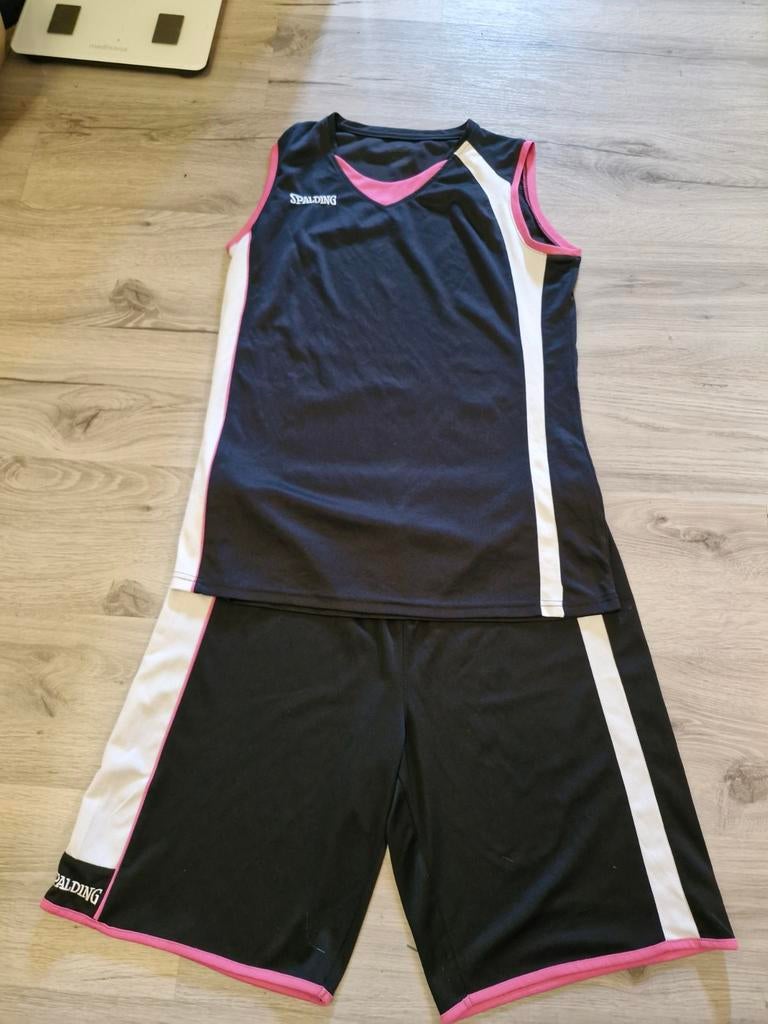 Spalding basketbal tenue - Zwart/Roze/Wit, Kleding | Dames, Sportkleding, Zo goed als nieuw, Overige typen, Maat 46/48 (XL) of groter