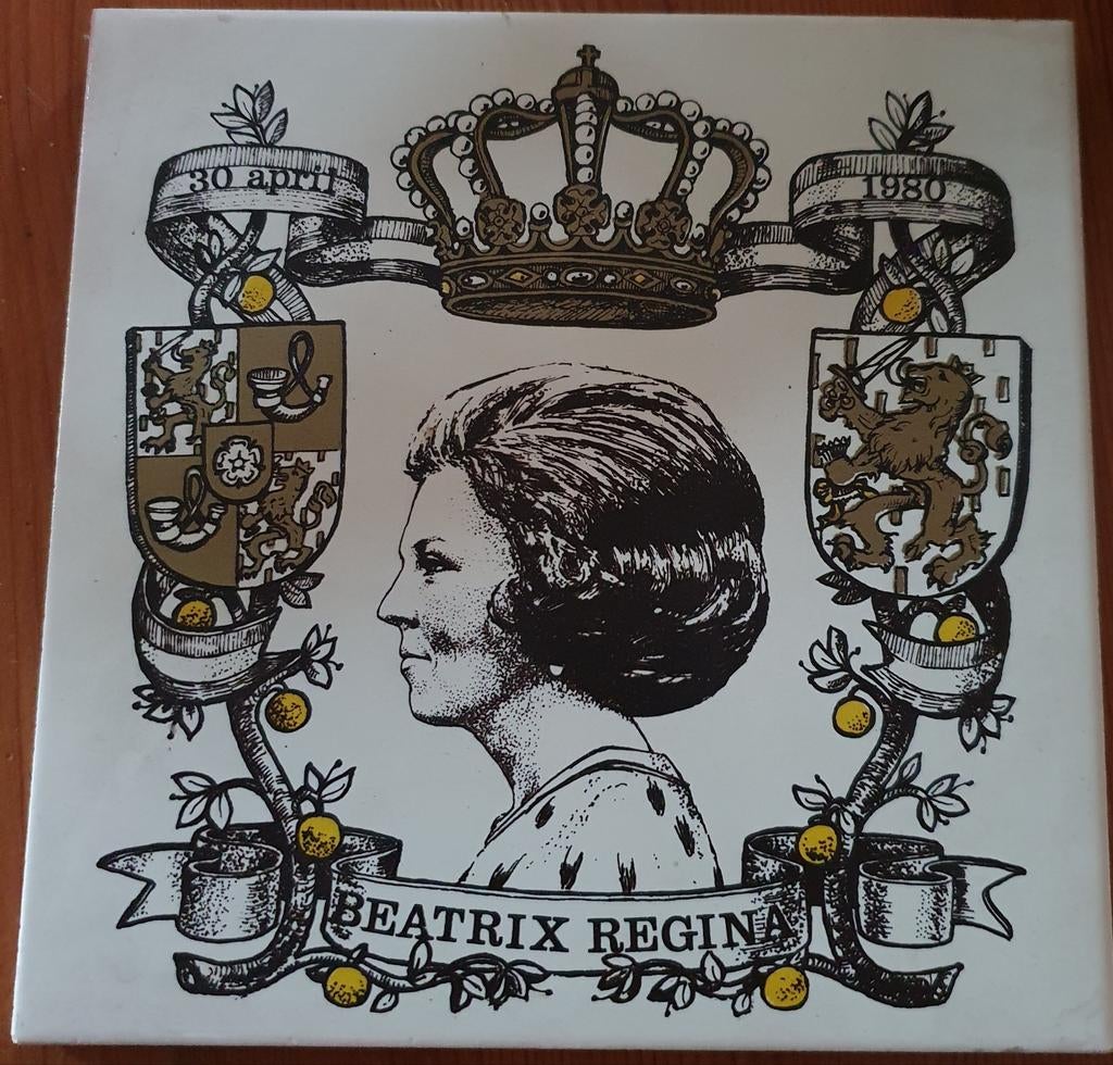 Tegeltjes Willem Alexander en Beatrix, Verzamelen, Ophalen of Verzenden, Zo goed als nieuw, Nederland, Overige typen