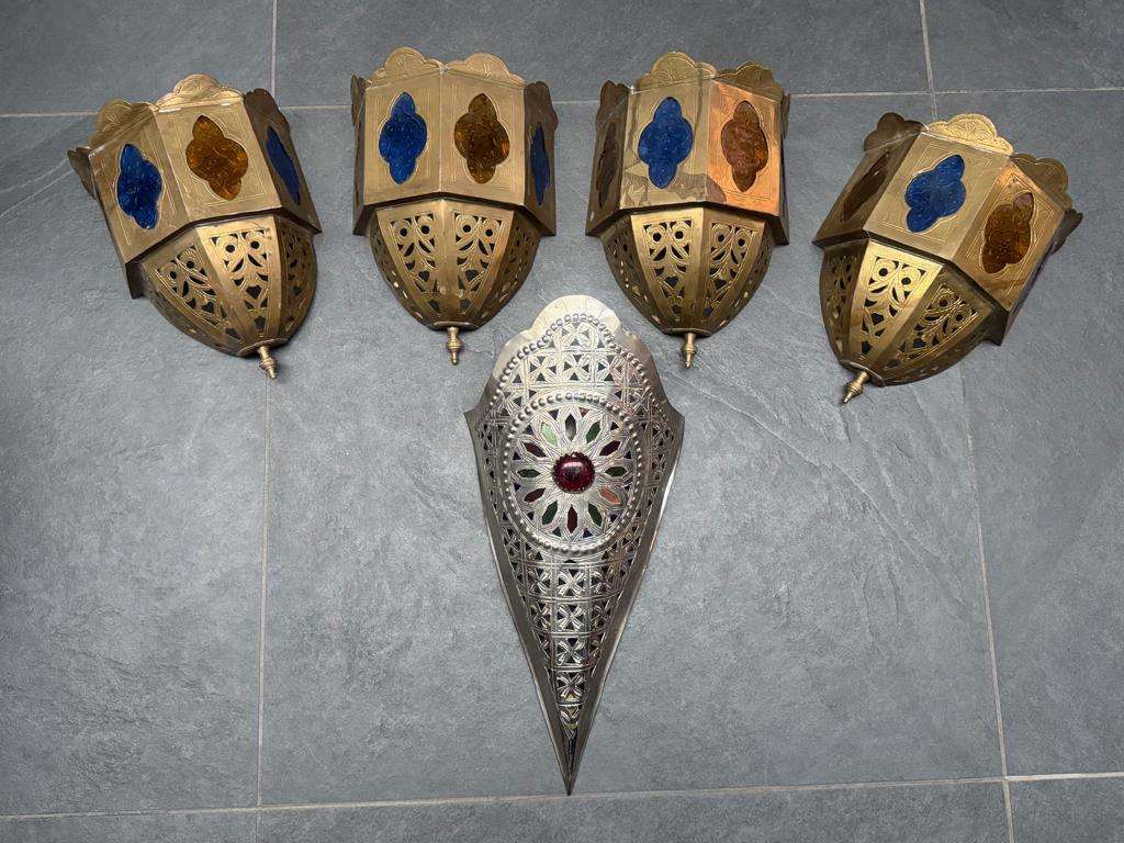 Arabische marokkaanse lantaarn wandlamp zonder fitting, Verburgt Vintage, Gebruikt, Marokkaans oosters arabisch, Ophalen of Verzenden