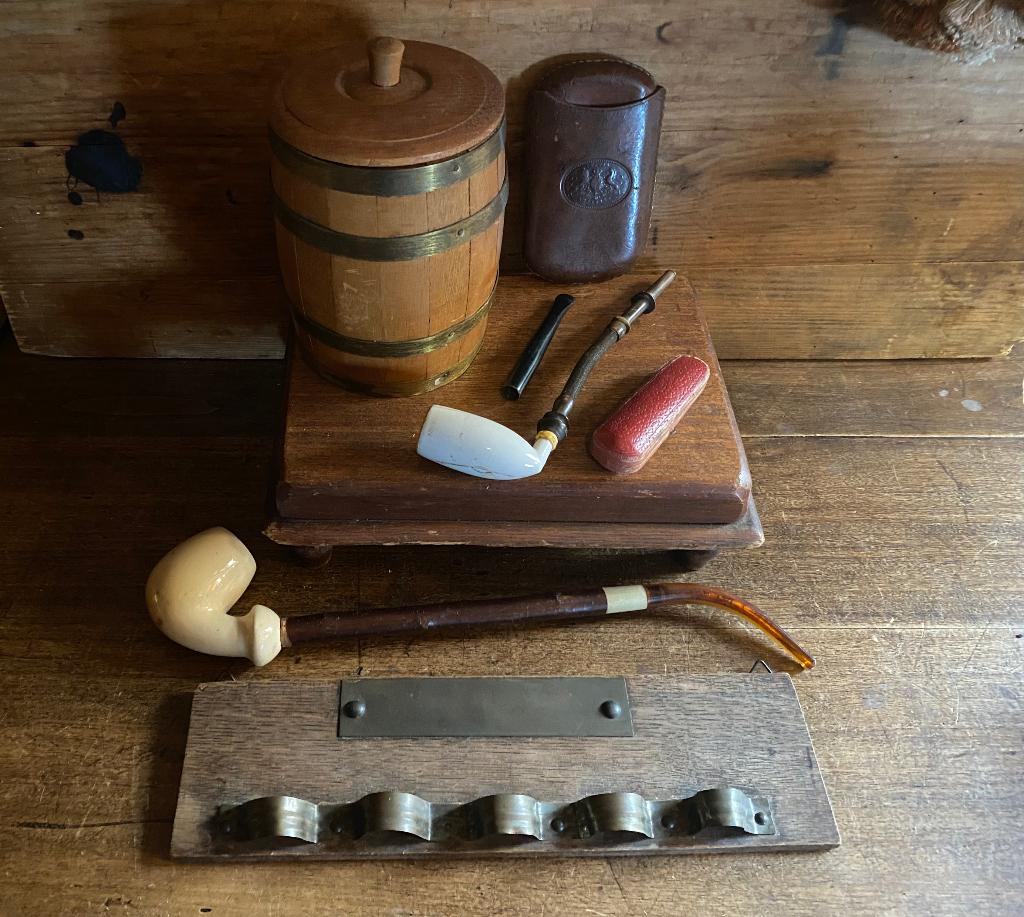 Vintage sigarenton Schimmelpenninck, sigarenfoedraal, pijpje, Ophalen of Verzenden, Gebruikt, Tabaksdoos of Verpakking