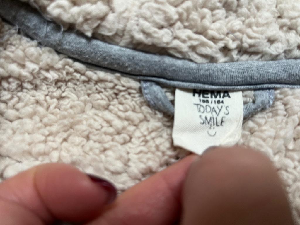 HEMA teddy jas mt 164, Ophalen of Verzenden, Zo goed als nieuw, Meisje, Shirt of Longsleeve
