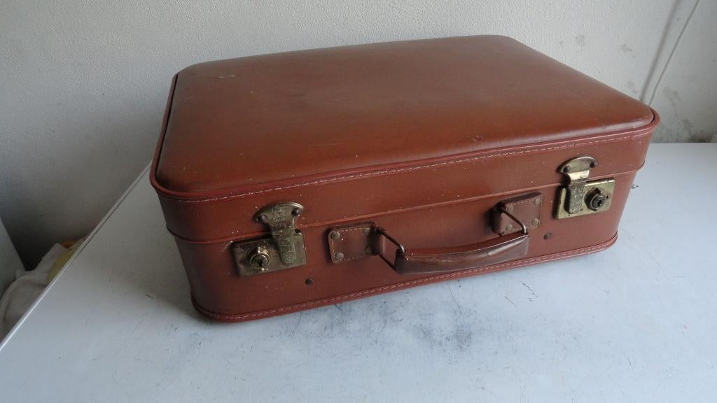 Koffer, ouderwetse koffer, vintage, Ophalen of Verzenden