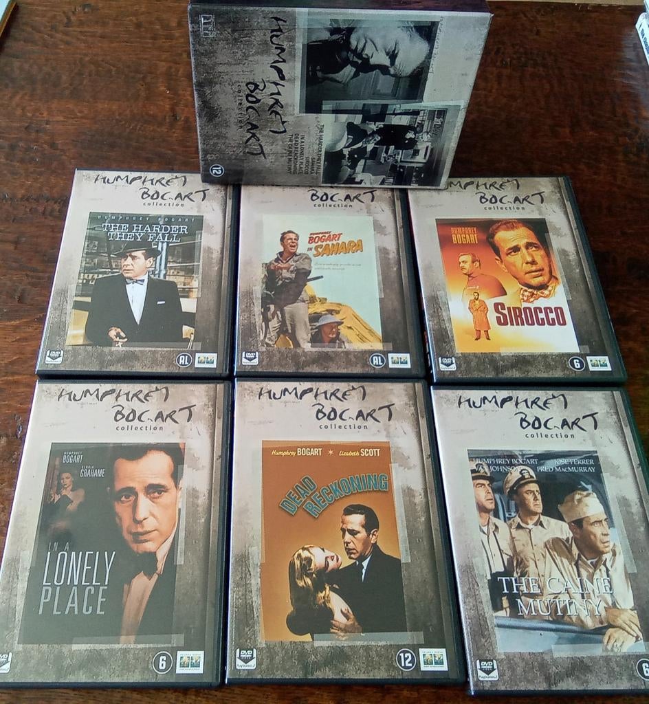 Humphrey Bogart Collection 6 dvd Boxset 1947 - 1971, Ophalen of Verzenden, Zo goed als nieuw, Thrillers en Misdaad