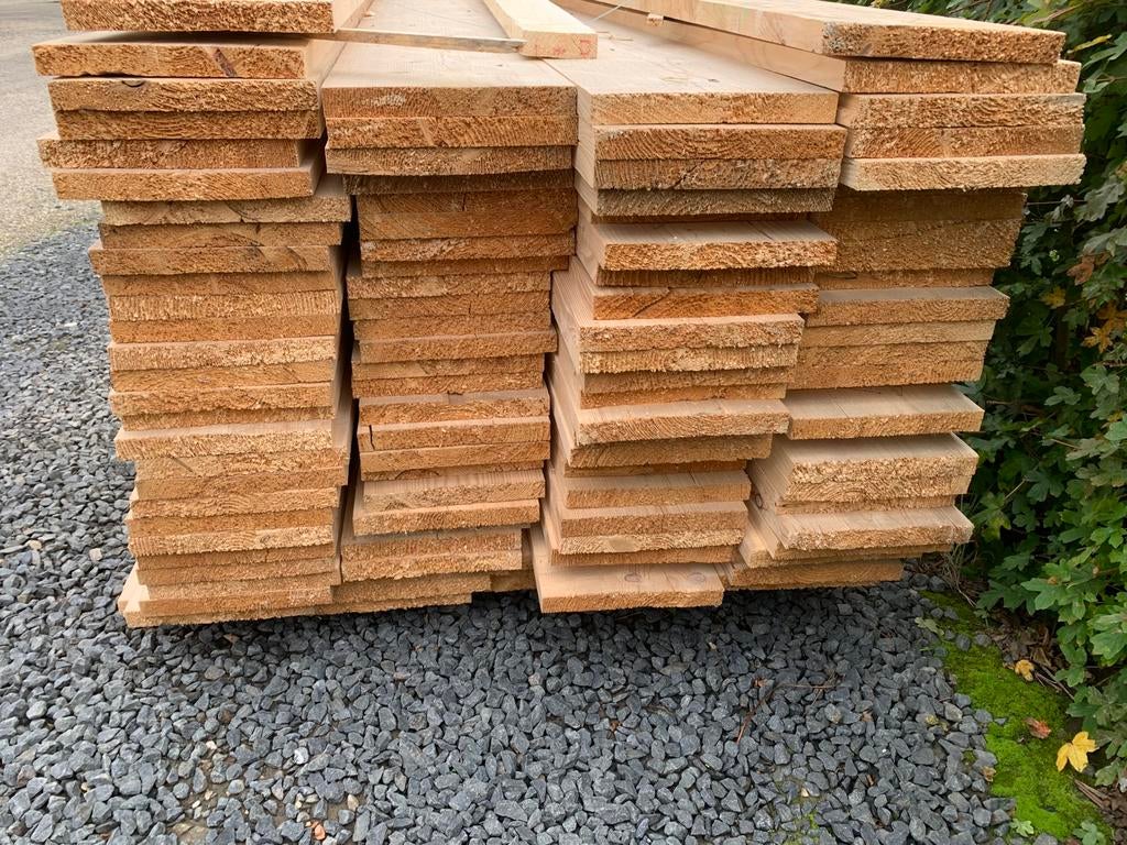 Vuren planken, raggels, ribben balken, Doe-het-zelf en Verbouw, Hout en Planken, Ophalen, Zo goed als nieuw, Vuren