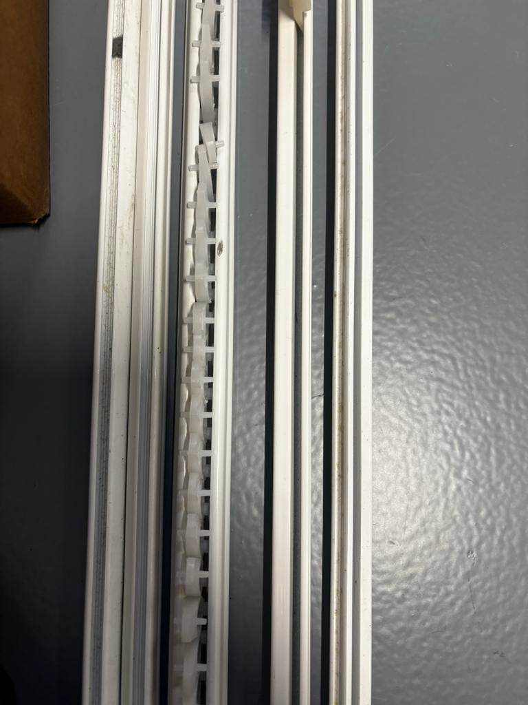 Gordijnrails - Verschillende maten, Ophalen, Minder dan 50 cm, Gebruikt, Wit