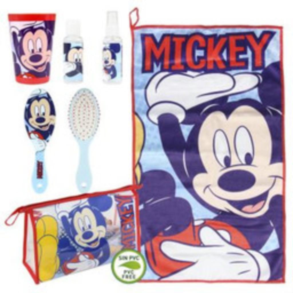 Mickey Mouse Toilettas Gevuld - 6 Delig - Disney, Ophalen of Verzenden, Nieuw, Rood, Jongen