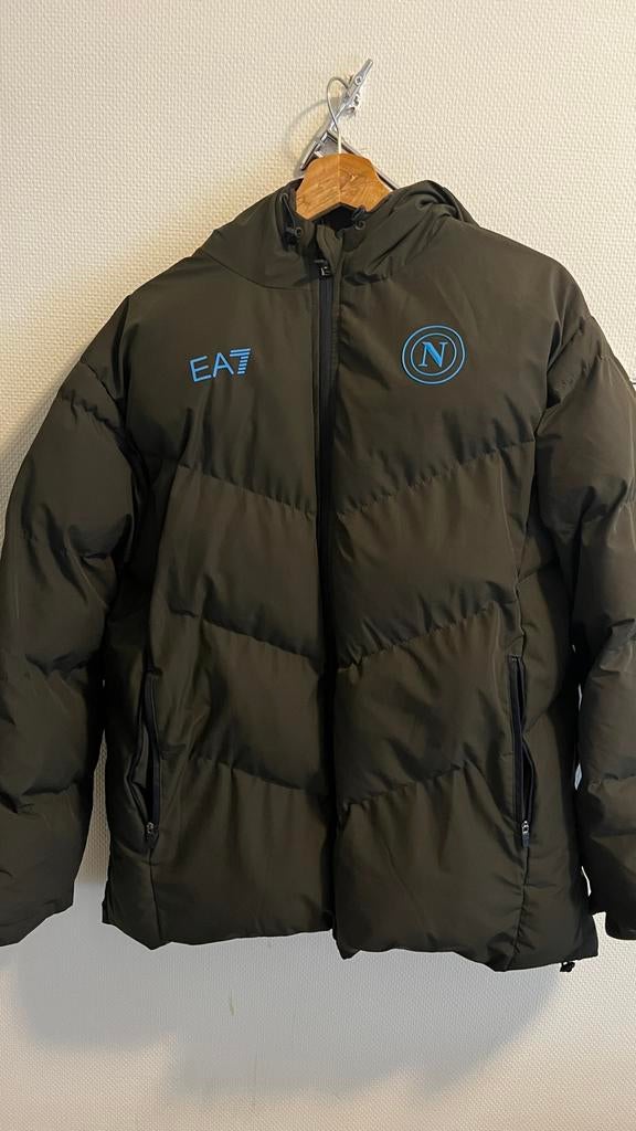 Originele Napoli jas, maat M, goede staat, Kleding | Heren, Jassen | Winter, Ophalen of Verzenden, Gedragen, Maat 48/50 (M), Groen