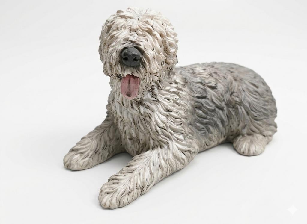 Leuk gedetailleerd beeldje van Old English Sheepdog, Ophalen of Verzenden