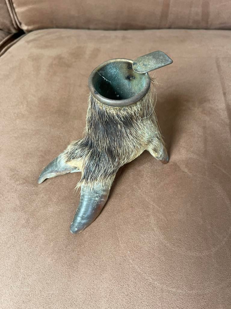 Asbak van zwijnenpoot, Ophalen of Verzenden